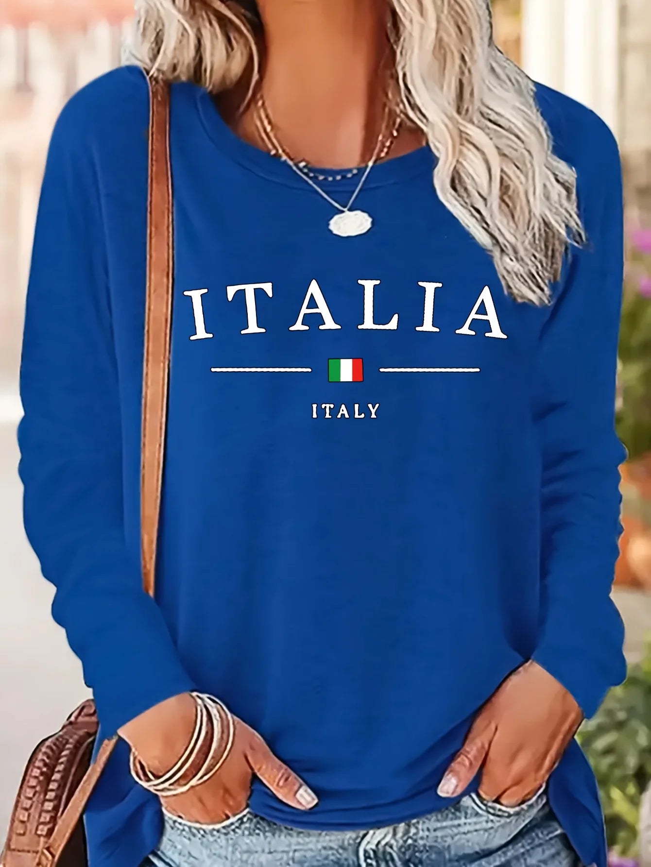 T-shirt Coton Femme Manches Longues - Haut Slim Blanc Basique