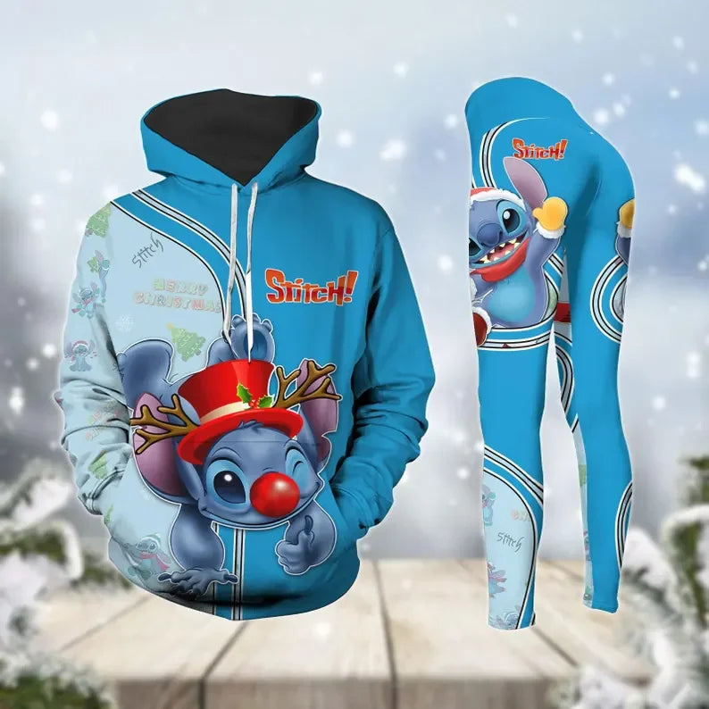 Ensemble Disney Femme - Sweat à Capuche 3D et Pantalon Yoga