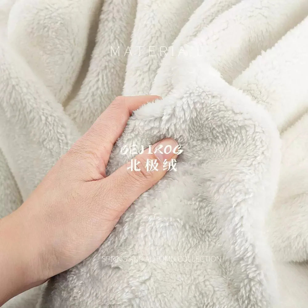 Veste Polaire Double Face Femme - Pull à Capuche Hiver Streetwear