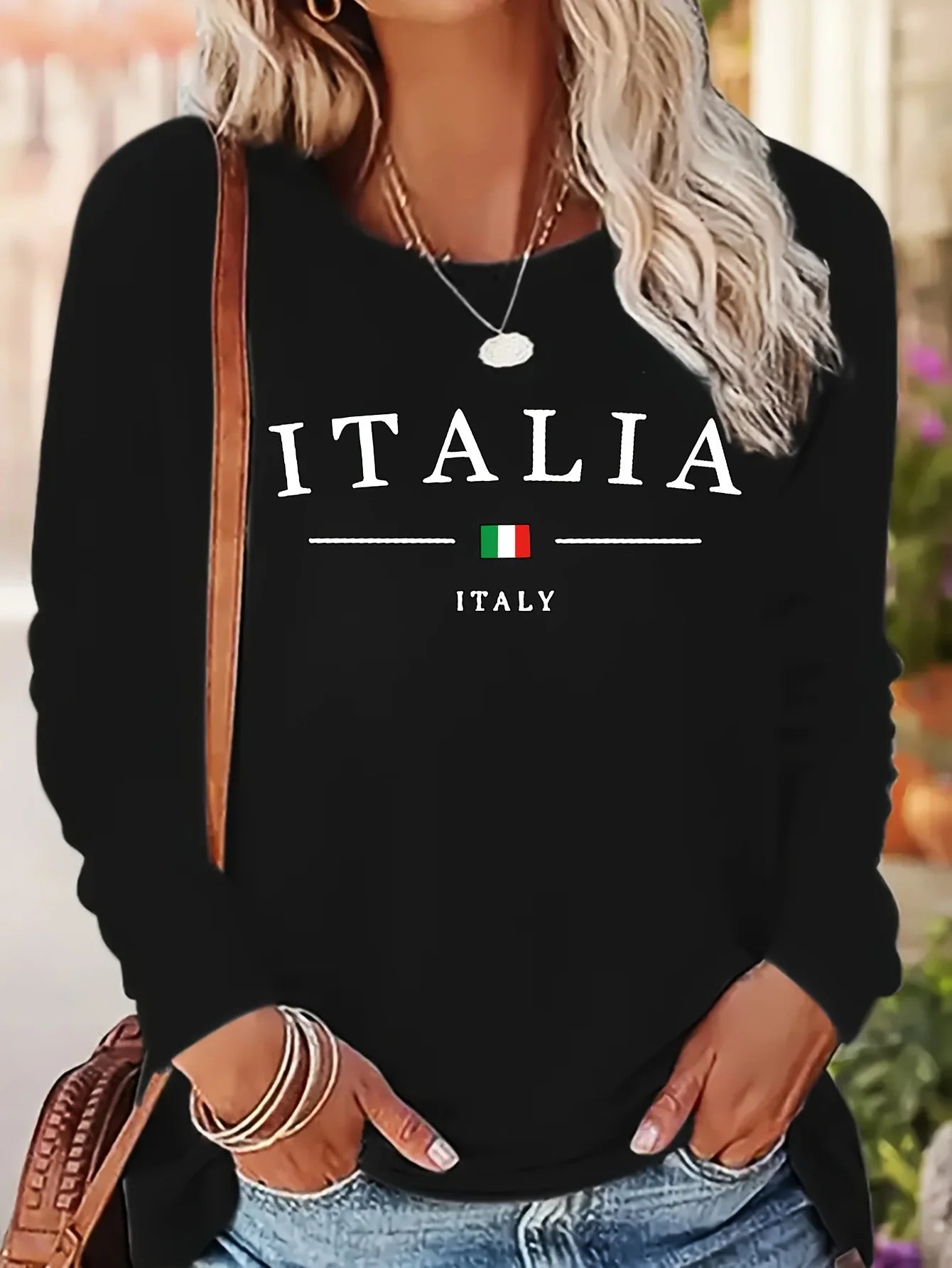 T-shirt Coton Femme Manches Longues - Haut Slim Blanc Basique