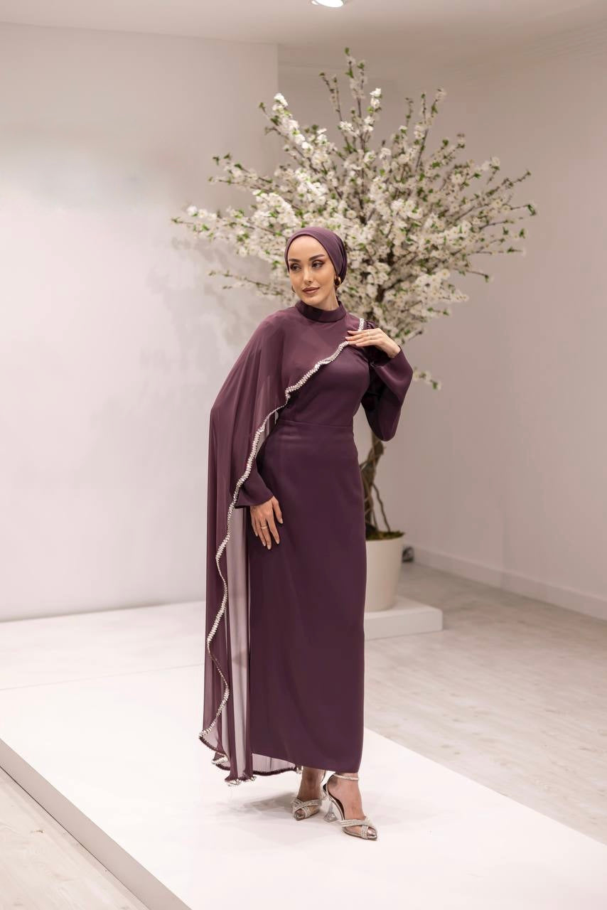 Robe de Soirée Mi-Longue 140cm - Élégante