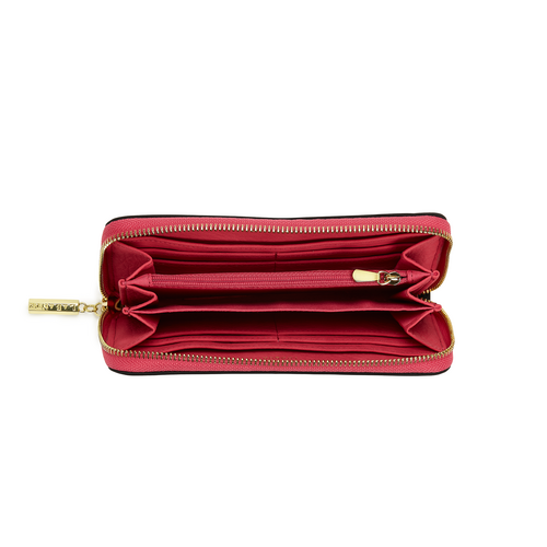  "Portefeuille éthique cuir Napa avec message positif Kindness"