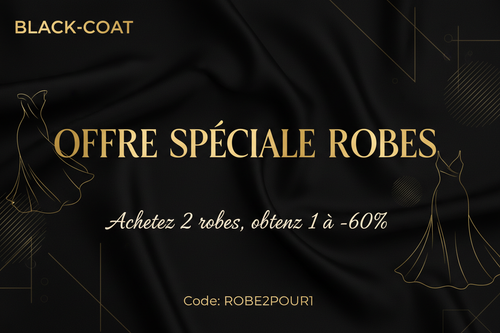 Bannière promotion robes BLACK-COAT