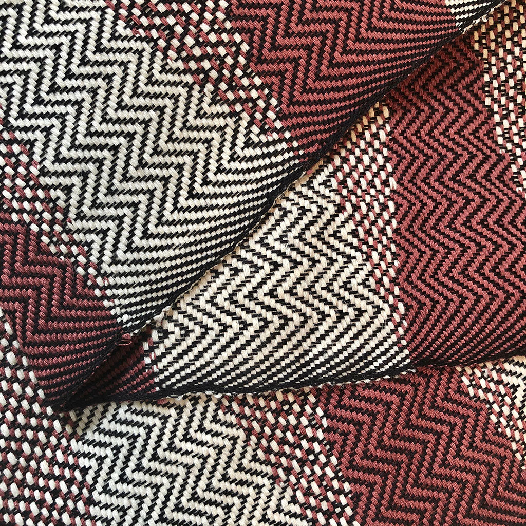 "Foulard coton bio Cambodge motif tapisserie chevron"